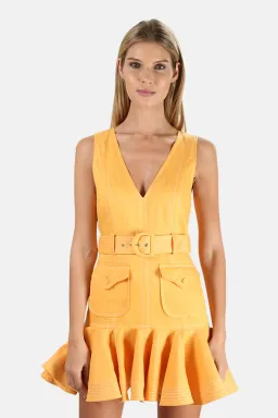 Zimmermann Super Eight Safari Orange Size 3/Au 14 for rent on The Volte - image 1