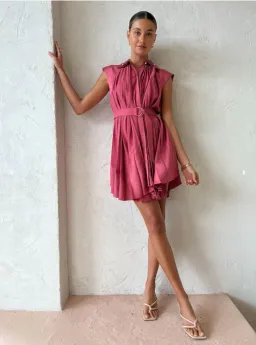 Acler Seymour Dress Dusty Pink Size 6 for rent on The Volte - image 4