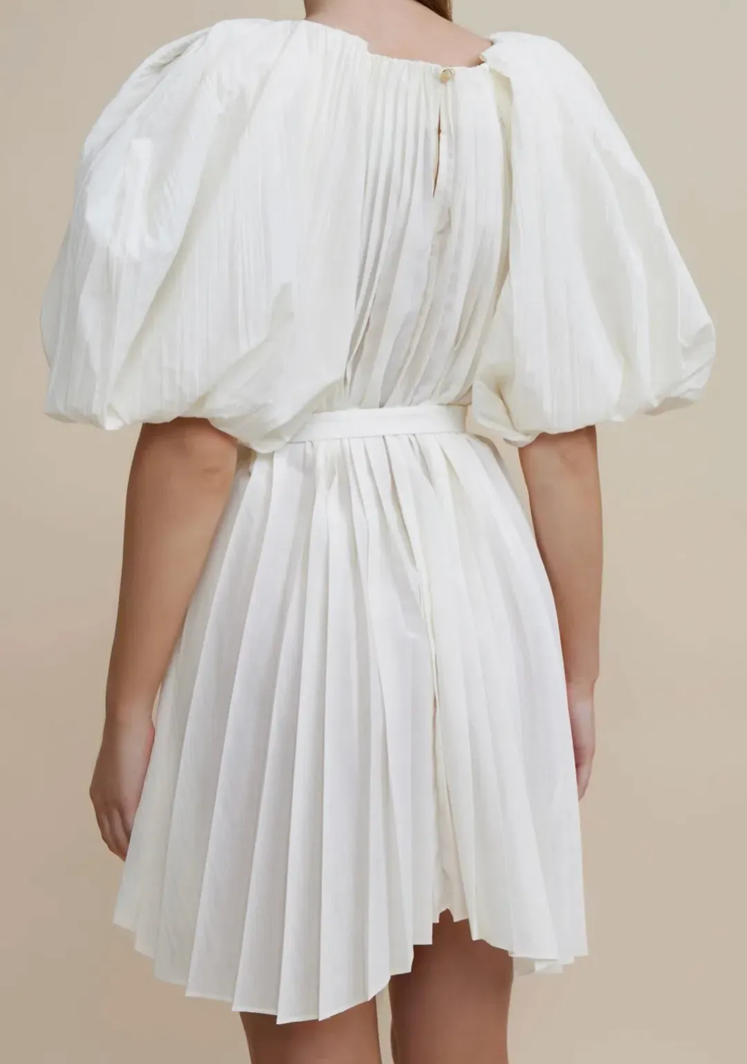 Acler Hudson Mini Dress in White Size 10 for rent on The Volte - main image