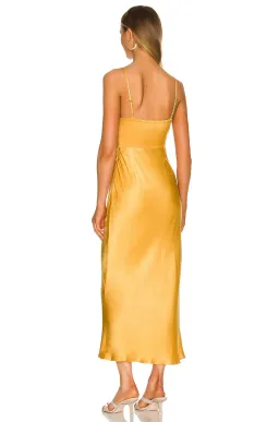 Shona Joy Alma Lace Up Midi Saffron  for rent on The Volte - image 2