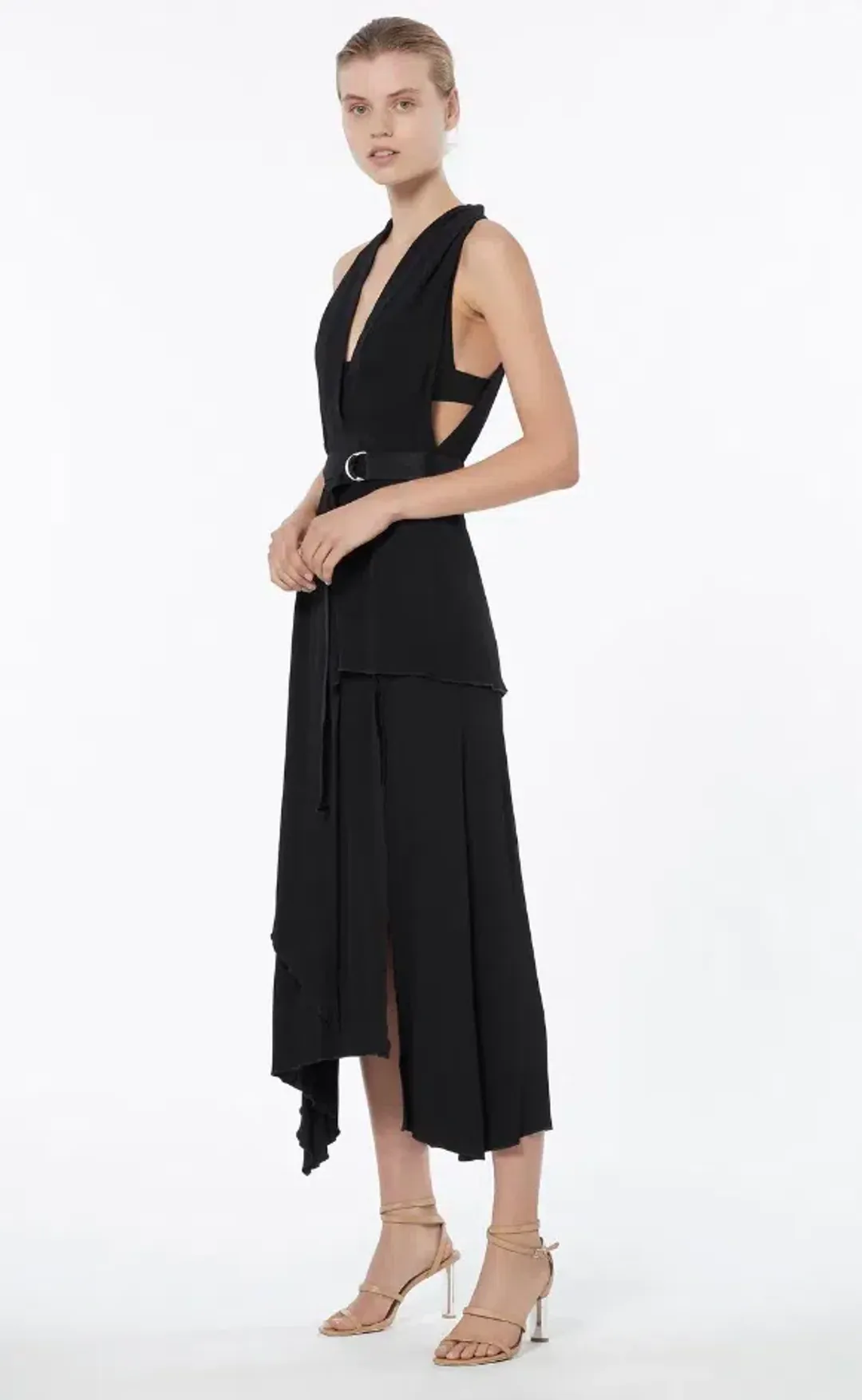 Manning Cartell New Order Midi Dress in Black Size 8 / S for rent on The Volte - main image