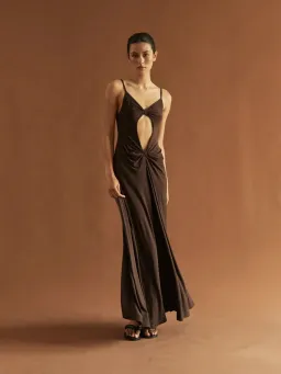 One Mile the Label Sammy Maxi Dress Cocoa Size XS/Au 6  for rent on The Volte - image 4