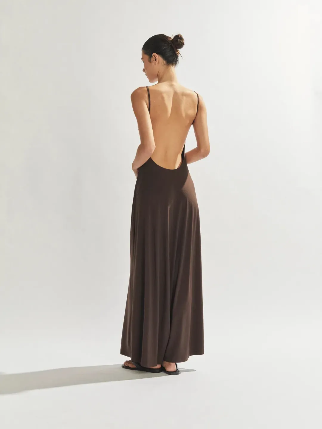 One Mile the Label Sammy Maxi Dress Cocoa Size XS/Au 6  for rent on The Volte - main image