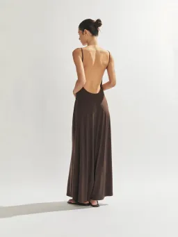 One Mile the Label Sammy Maxi Dress Cocoa Size XS/Au 6  for rent on The Volte - image 2