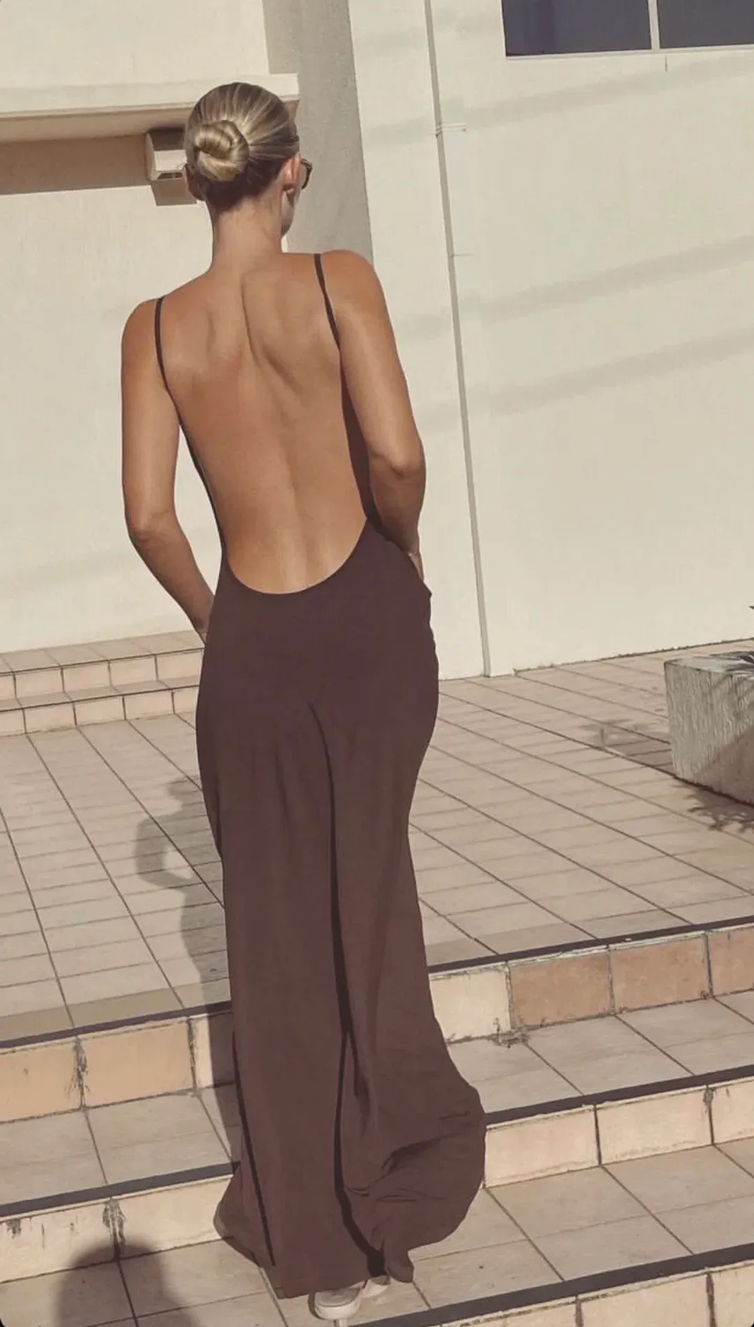 One Mile the Label Sammy Maxi Dress Cocoa Size S/Au 8 for rent on The Volte - main image