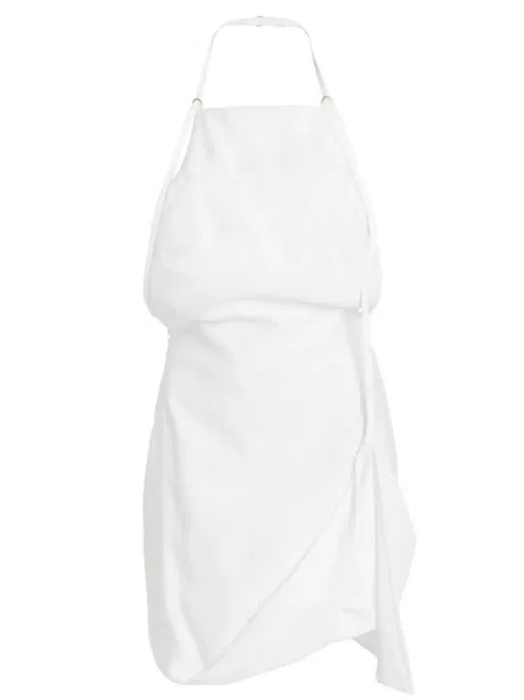 Jacquemus La Robe Figuerolles Mini Dress White Size 4 for rent on The Volte - main image
