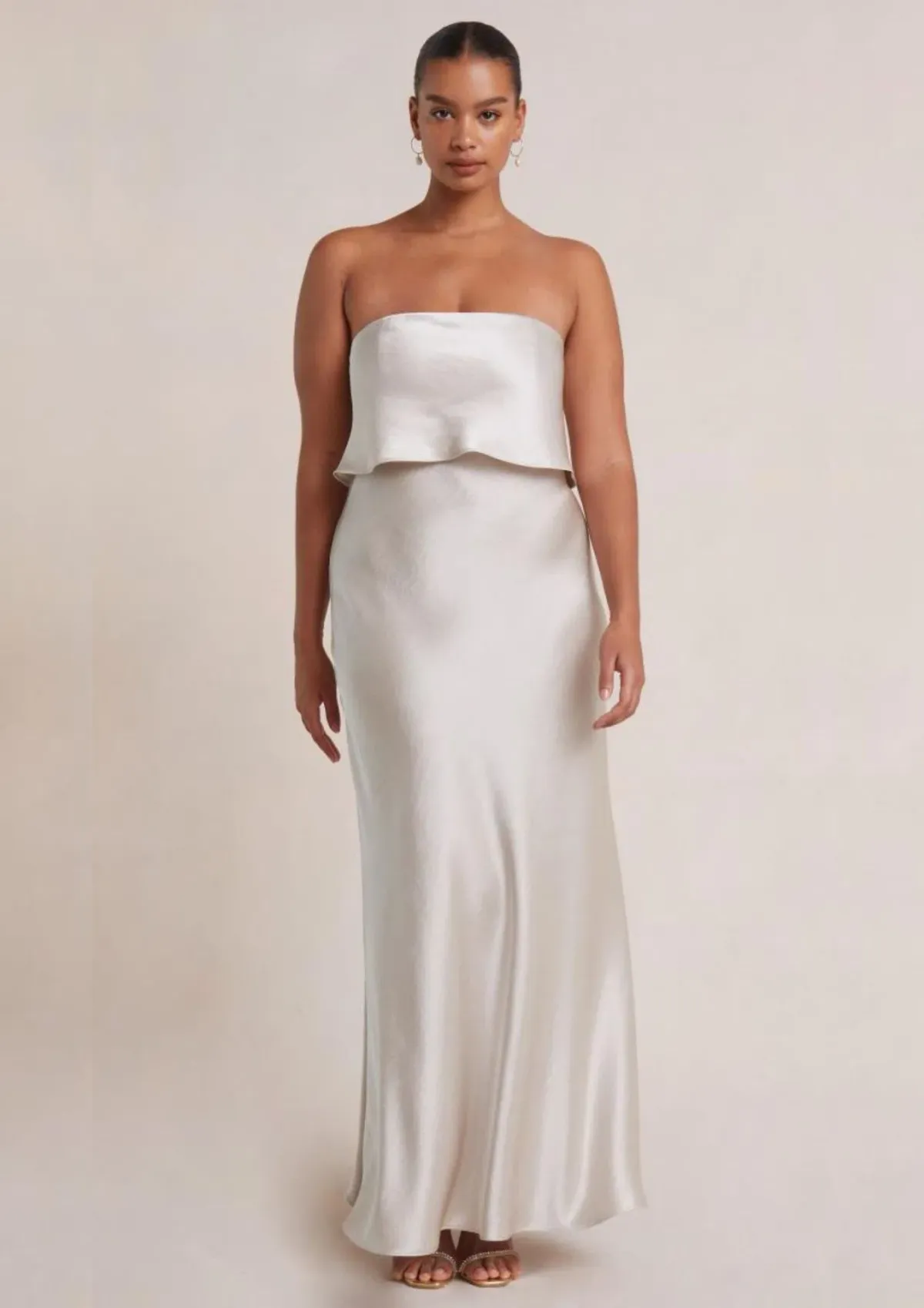 Bec & Bridge The Dreamer Overlay Dress Sand Size 10 for rent on The Volte - main image