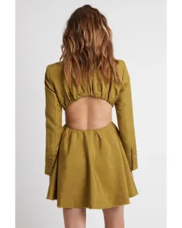 Aje  Martino Cut out Jacket Dress Green Size 14 for rent on The Volte - image 2