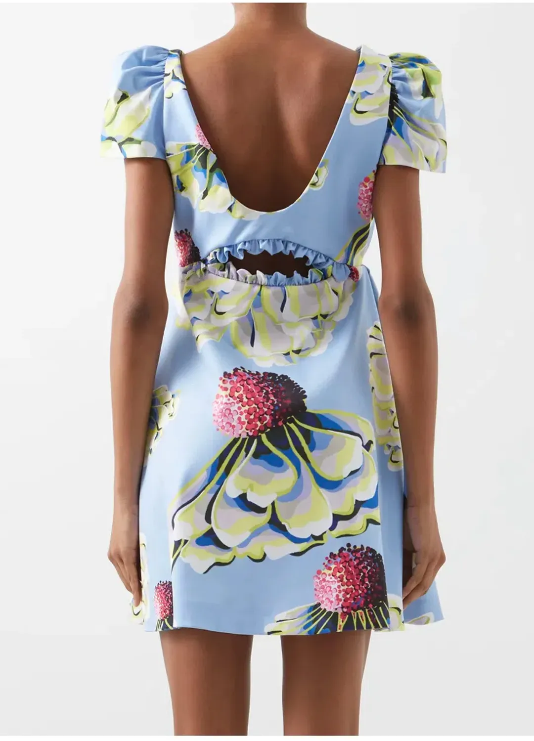 Kika Vargas Judith Tafffeta Dress Floral Print Size XS / AU 6  for rent on The Volte - main image