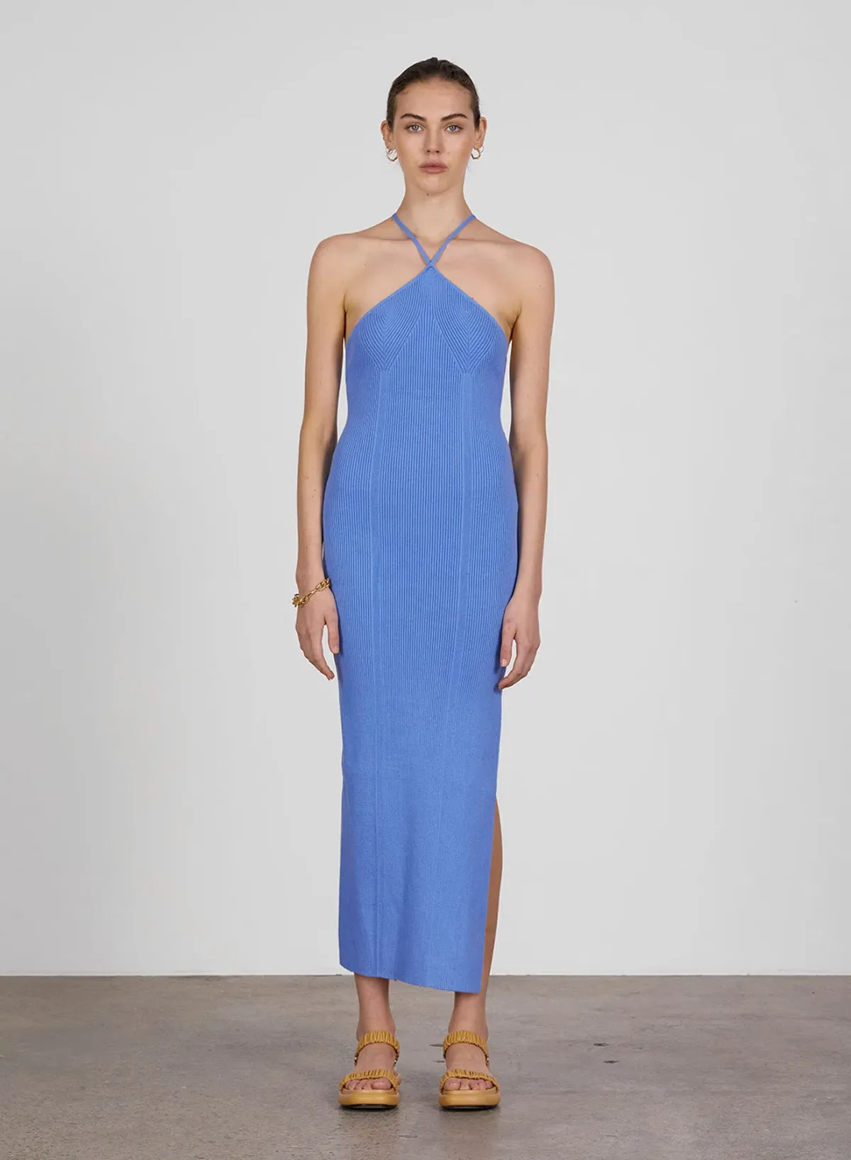 Anna Quan Keeley Dress in Iris Blue Size 8 for rent on The Volte - main image