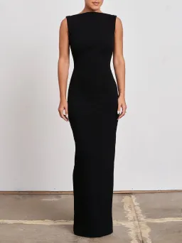 Effie Kats Verona Backless Gown Black Size M / Au 10 for rent on The Volte - image 1