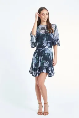 Lover the Label Peony Georgette Mini Dress Floral Size 10 for rent on The Volte - image 1