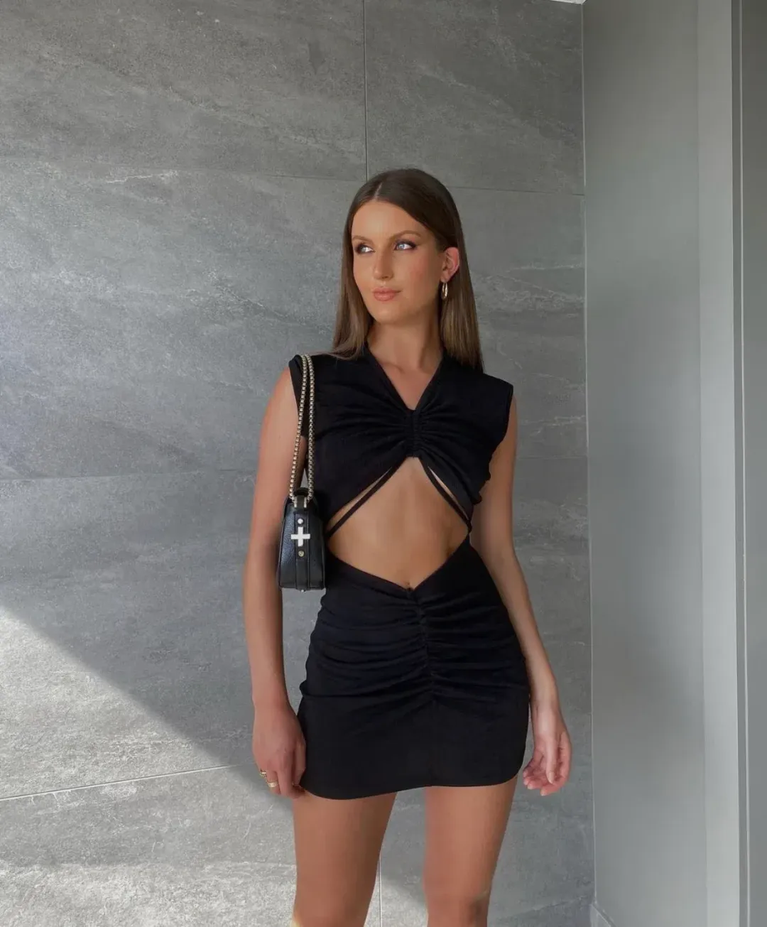 With Jean Roxy Mini Dress Black Size XS / Au 6 for rent on The Volte - main image