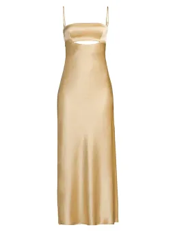 Bec & Bridge Carrie Maxi Dress in Yellow Champagne Size 8 for rent on The Volte - image 3
