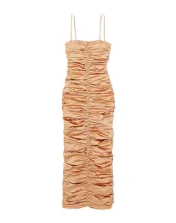 Georgia Alice Eva Ruched Gown Beige Size 6 for rent on The Volte - image 3