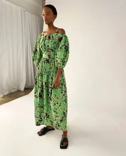 Camilla and Marc Oceo Midi Dress Green Size 8 for rent on The Volte - image 2