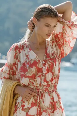 Kivari Helena Cotton Mini Dress Print Size 12 for rent on The Volte - image 2