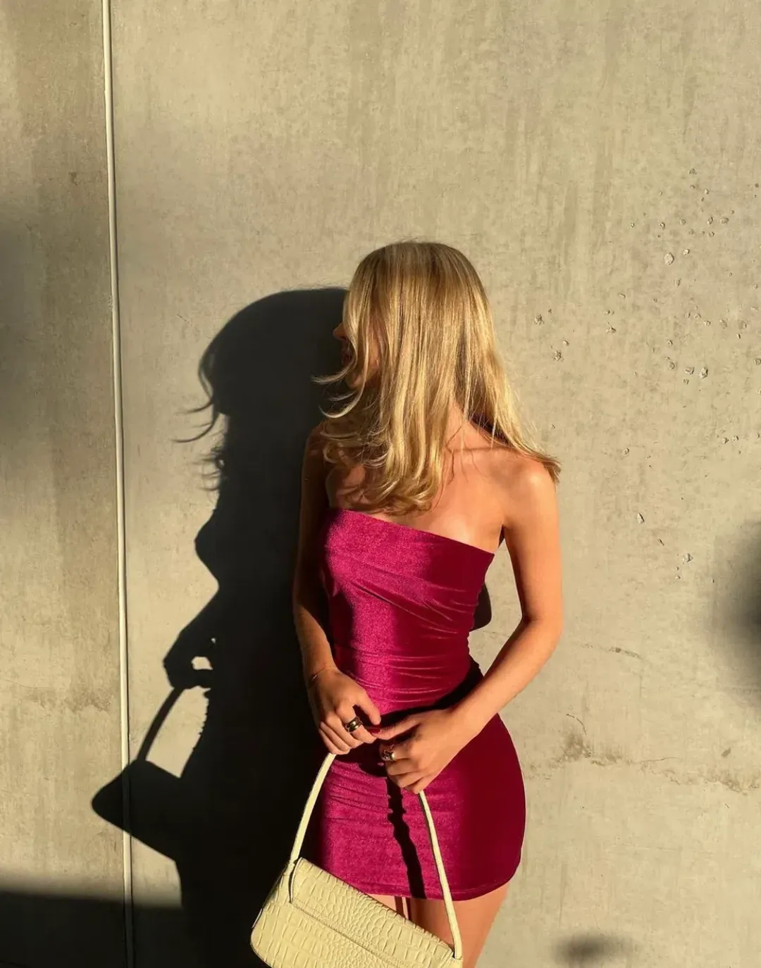 7th & York Camryn Mini Dress Magenta Size 10 for rent on The Volte - main image