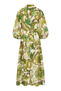 Alemais Octavia V Neck Shirt Dress Print Size 12 for rent on The Volte - image 4