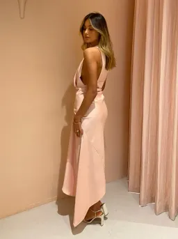 One Fell Swoop Temptation Midi Dress Pink Size 6 for rent on The Volte - image 3