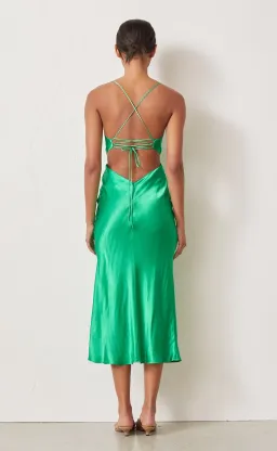 Bec & Bridge Loren Midi Dress Green Size 6 for rent on The Volte - image 3