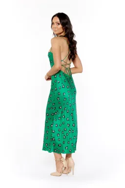 Bec & Bridge Tropicana Dress Green Floral Size 8 for rent on The Volte - image 2
