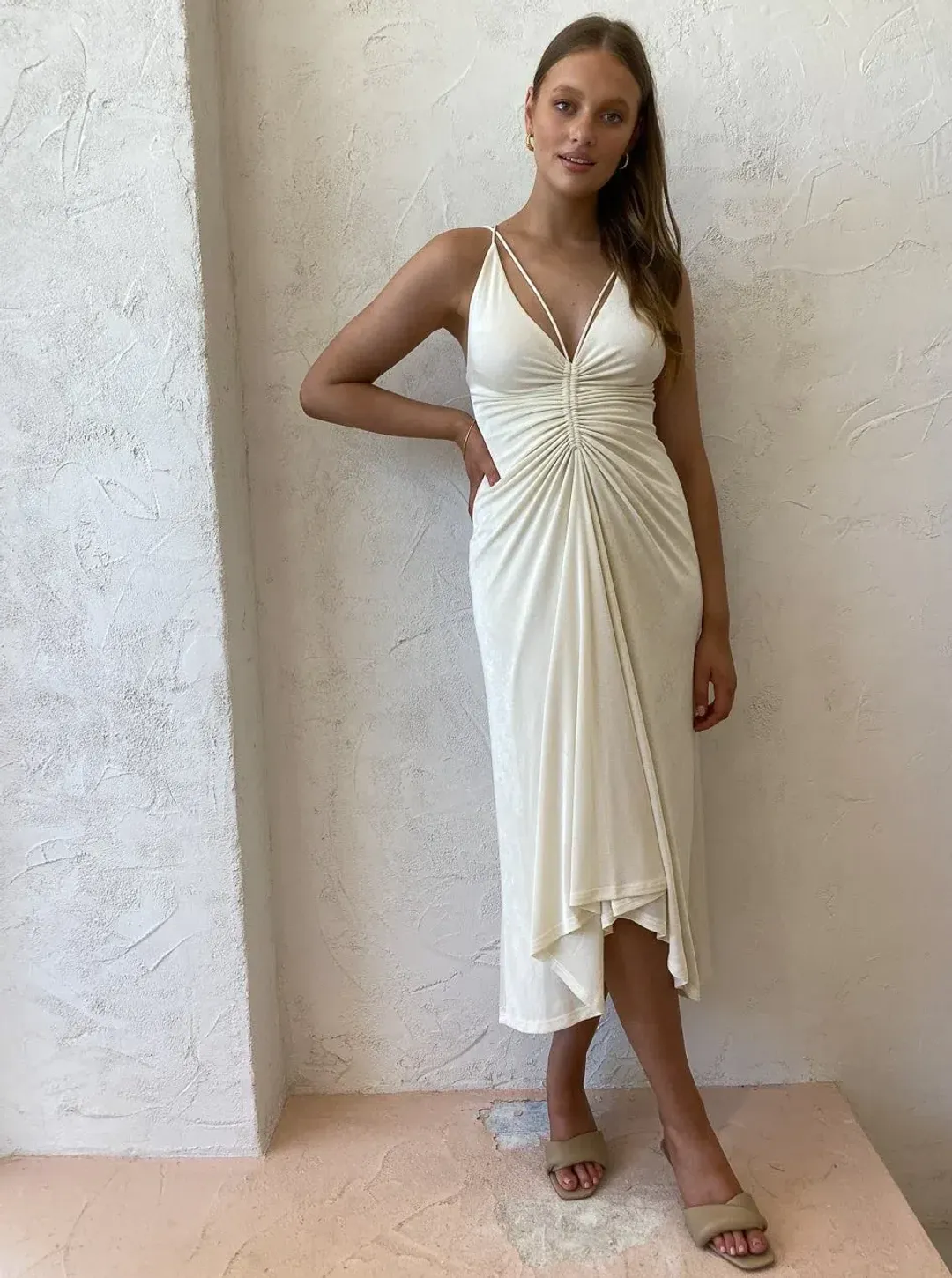 Significant Other Sassari Dress Pearl White Size 10 for rent on The Volte - main image
