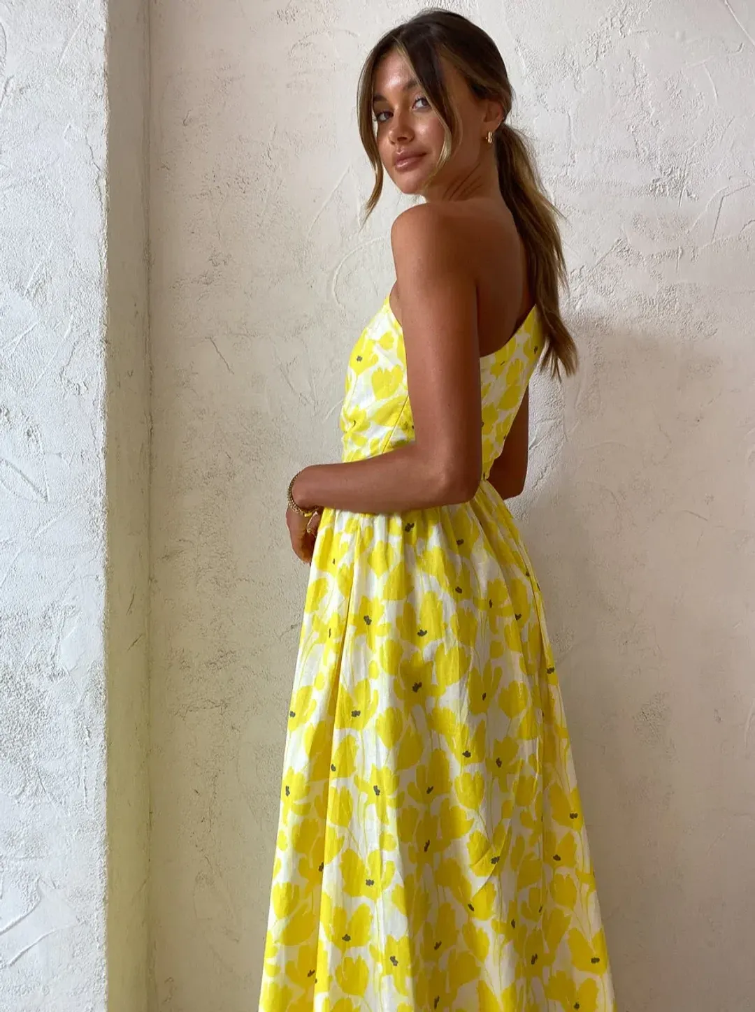 By Nicola Dahlia Dress Yellow Floral Size 6 for rent on The Volte - main image