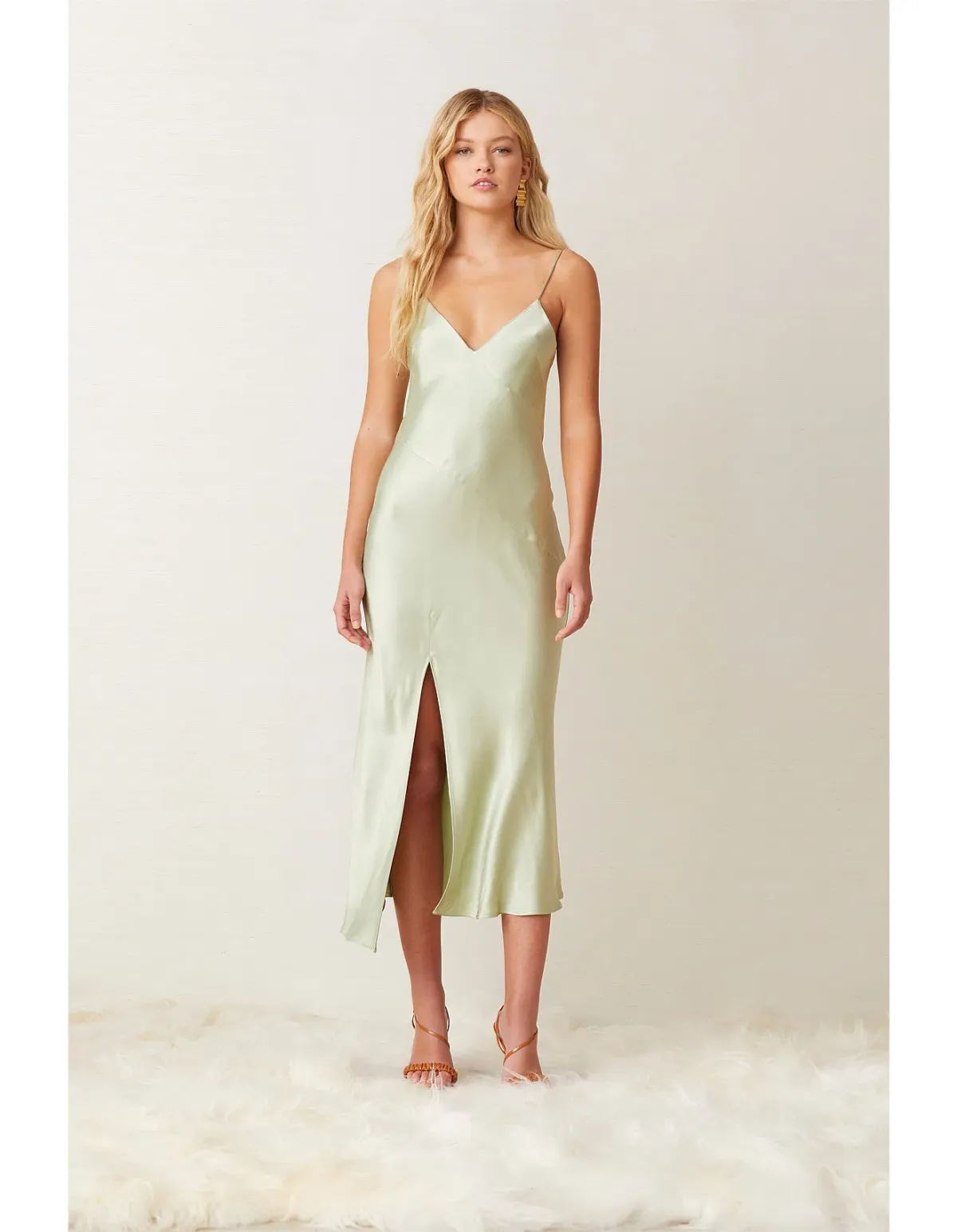 Bec & Bridge Crest Midi Dress Green Size 10 for rent on The Volte - main image