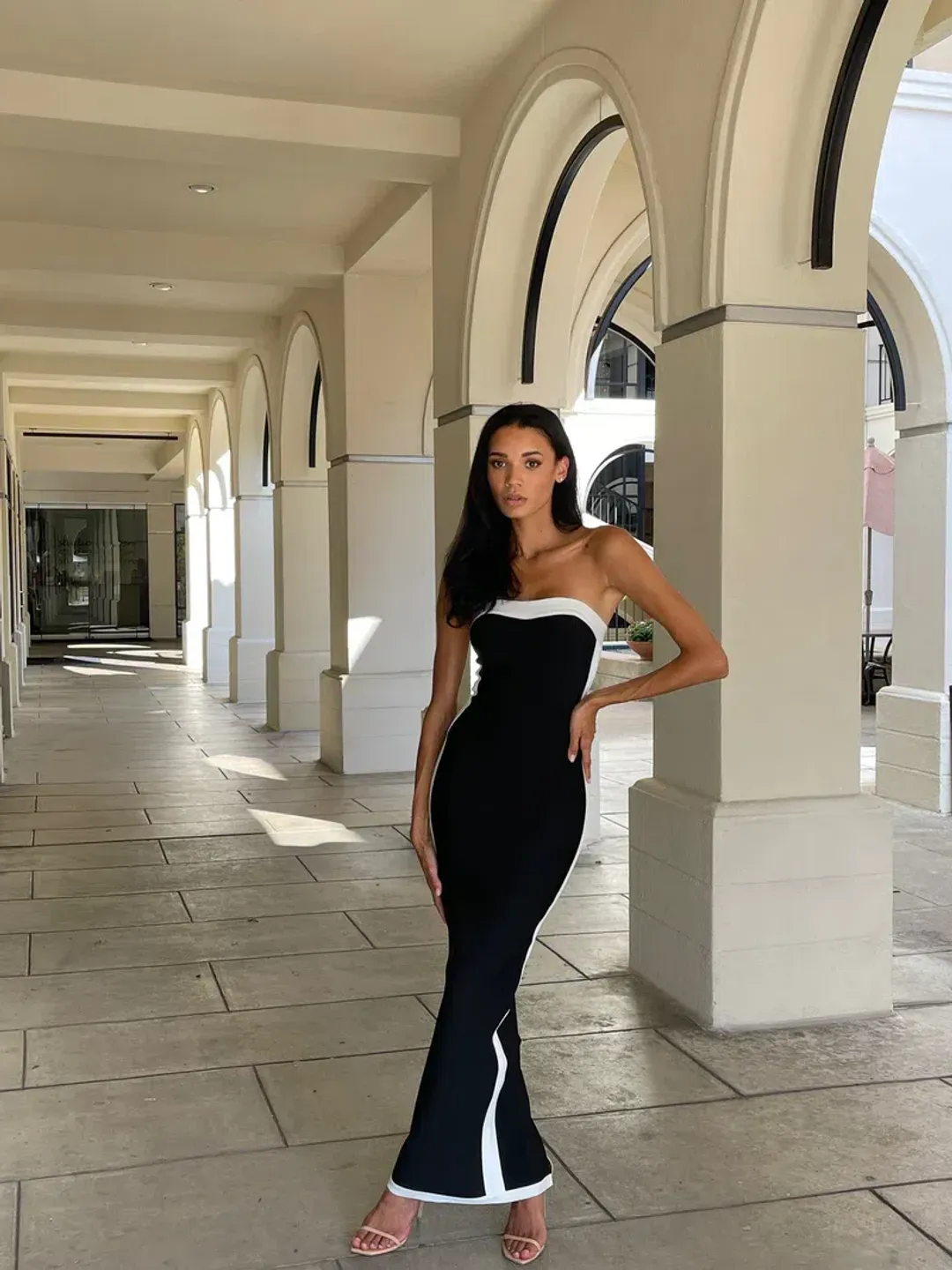 Bianca & Bridgett Ashley Dress Black Size 6 for rent on The Volte - main image