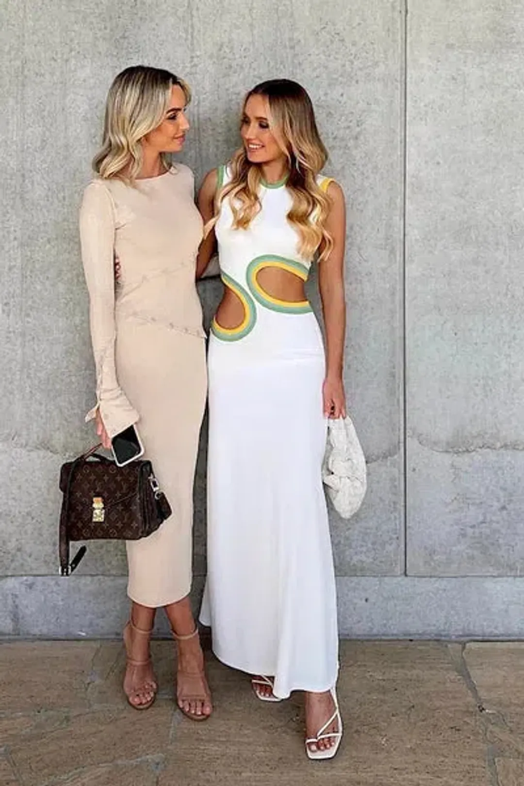 Christopher Esber Cutout Torso Dress  Multi Paisley Size 12 for rent on The Volte - main image