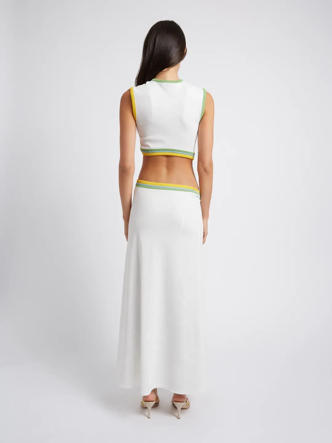 Christopher Esber Cutout Torso Dress  Multi Paisley Size 12 for rent on The Volte - main image