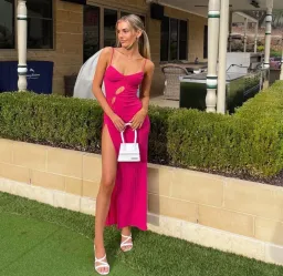 Acrina Ori Darci Dress Pink Size 10  for rent on The Volte - image 4