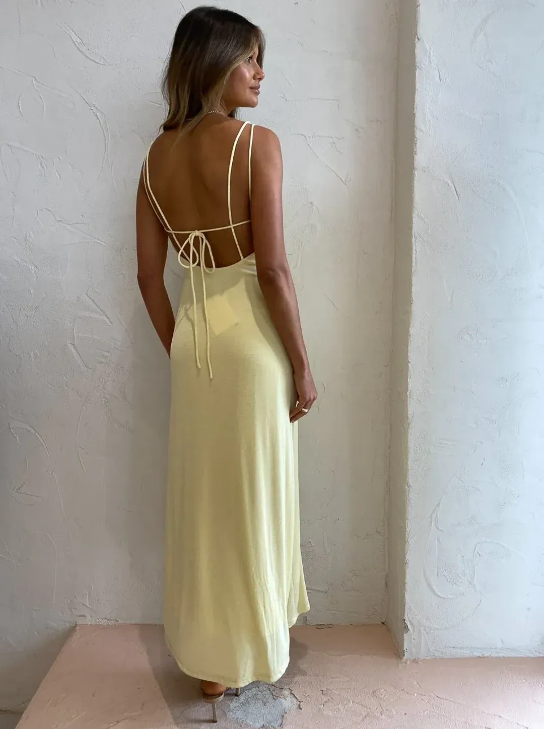 Significant Other Sassari Dress Lemon Size 12 for rent on The Volte - main image