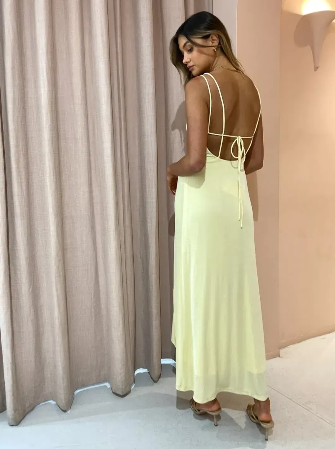 Significant Other Sassari Dress Lemon Size 12 for rent on The Volte - main image