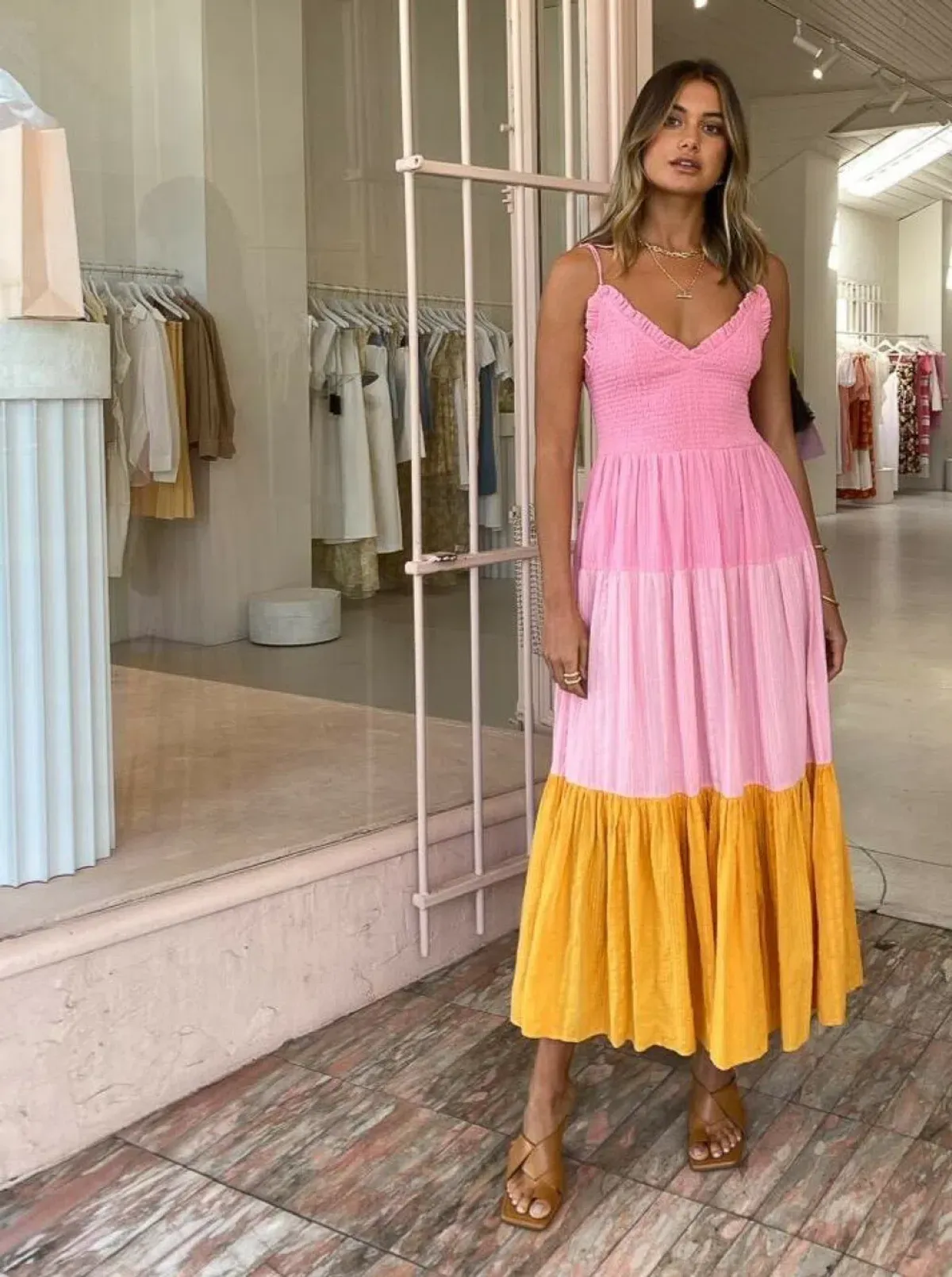 Steele Leora Dress Multi Size 8  for rent on The Volte - main image