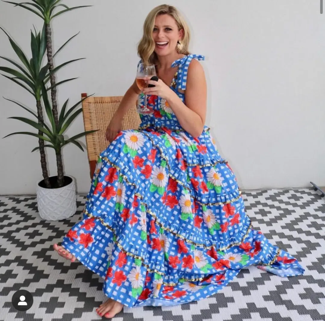 Bonita Roma Scalloped Dress Multi Size Small/Au 10 for rent on The Volte - main image