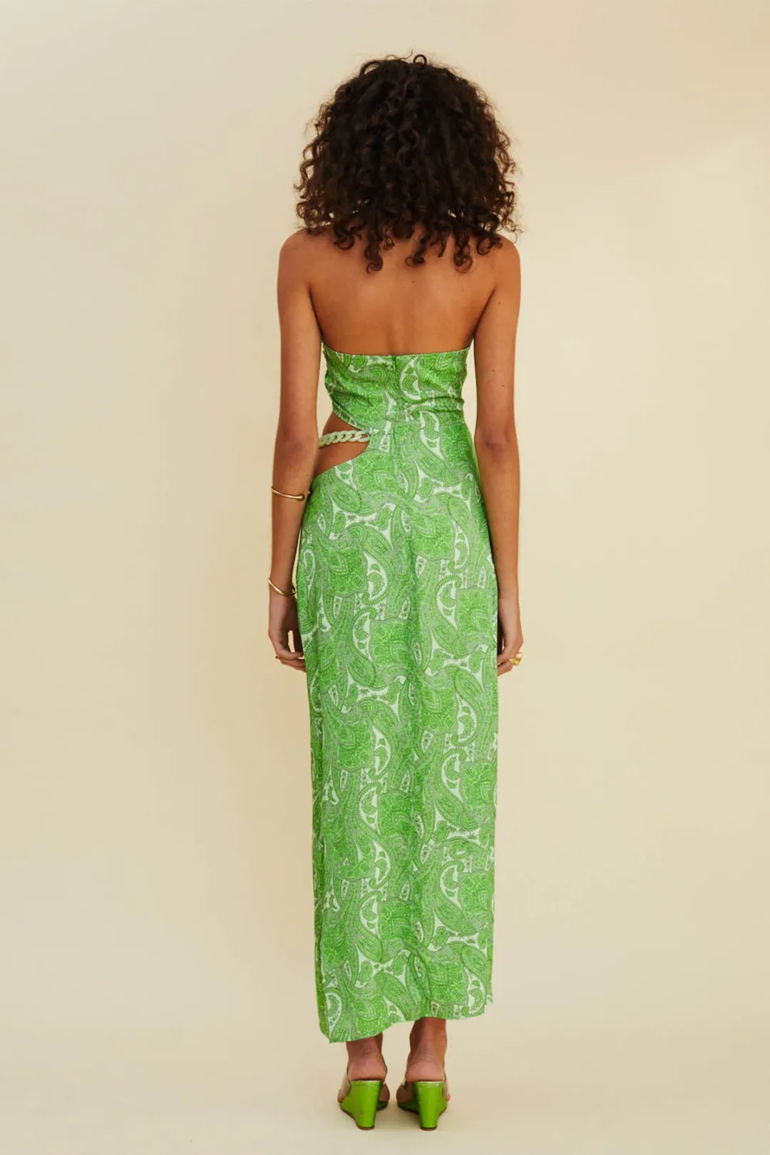 Suboo Orbit Cutout Midi Halter Dress Size S/Au 8 for rent on The Volte - main image