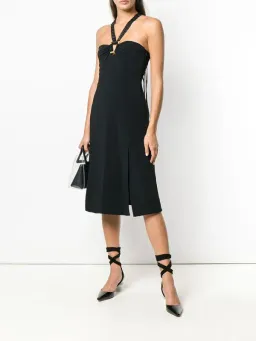 Proenza Schouler Macrame Strap Midi Dress Black Size 6 for rent on The Volte - image 1