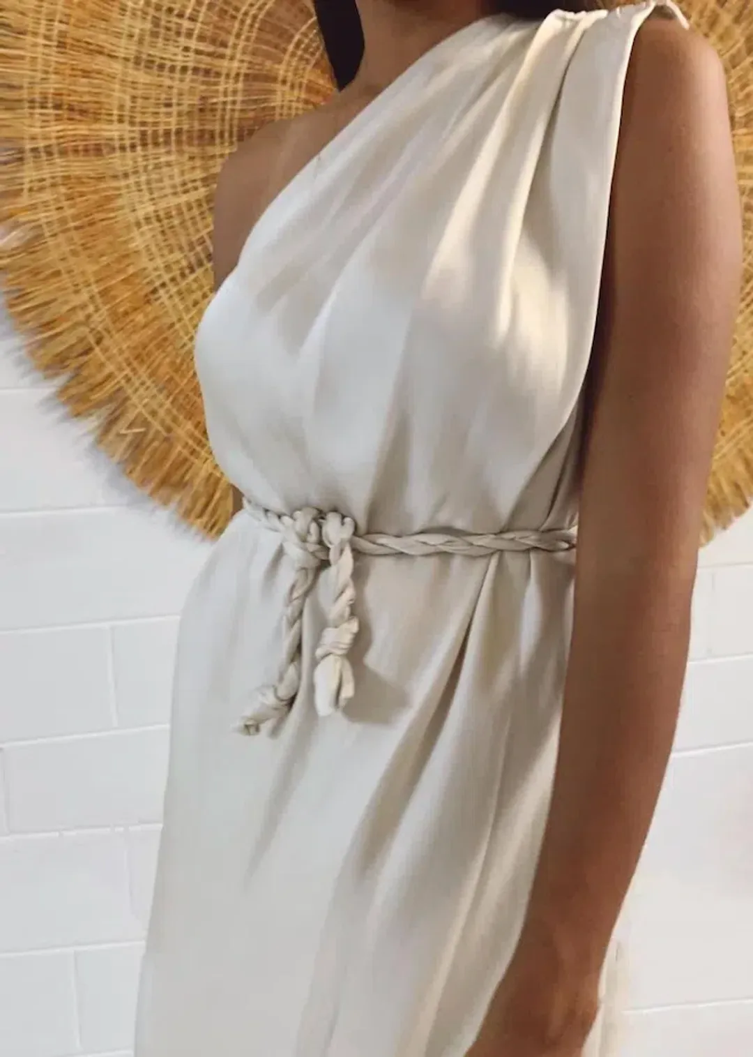 Bianca Spender Ibiza Dress Stone Size 1 / Au 8 for rent on The Volte - main image