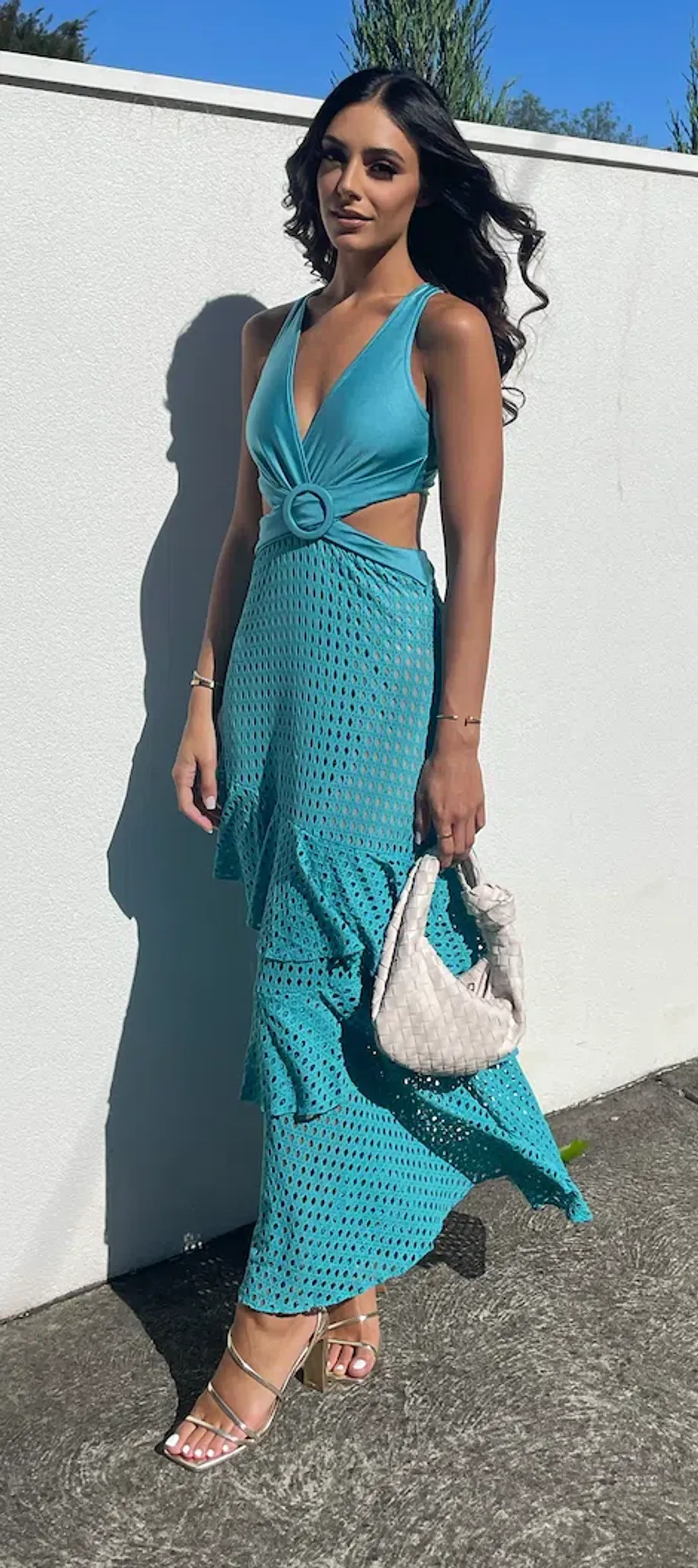 PatBo Sleeveless Beach Dress Blue Size XS / Au 6 for rent on The Volte - main image