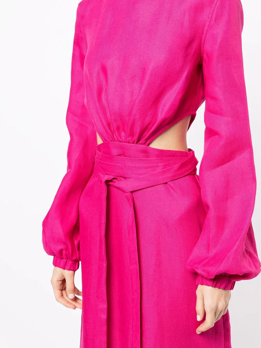 Bondi Born Belize Cut Out Maxi Dress Pink Size 6 for rent on The Volte - main image