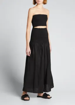 Sir the Label Madelyn Strapless Dress Black Size AU 6  for rent on The Volte - image 1