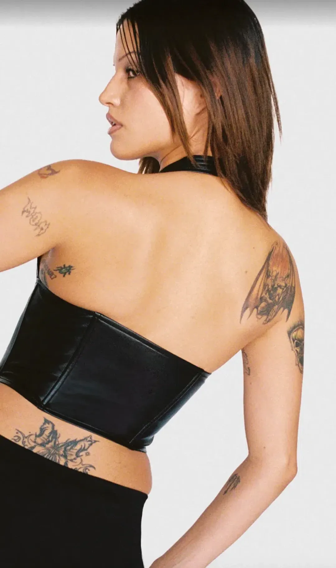 Miaou Mara corset black leather  for rent on The Volte - main image