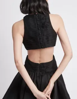 AJE Black Introspect Cut Out Midi Dress Size 6 for rent on The Volte - image 2