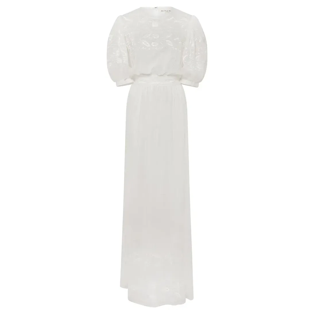 All That Remains Jean Dress White Size 10 for rent on The Volte - main image