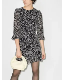 Reformation Doutzen Polka Dot Mini Dress Size AU 8 for rent on The Volte - image 1