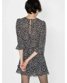 Reformation Doutzen Polka Dot Mini Dress Size AU 8 for rent on The Volte - image 2