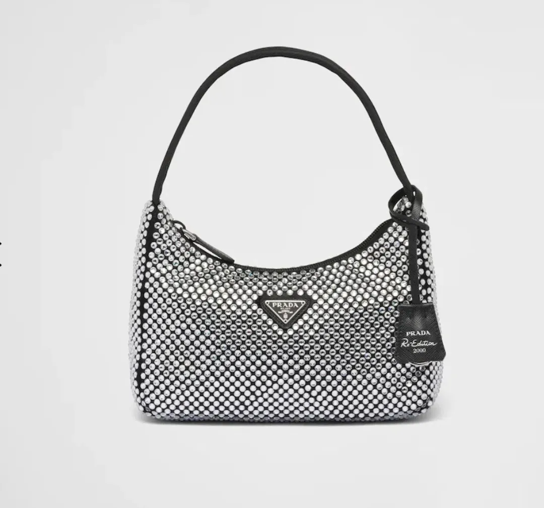 Prada Satin Bag with Crystals  for rent on The Volte - main image