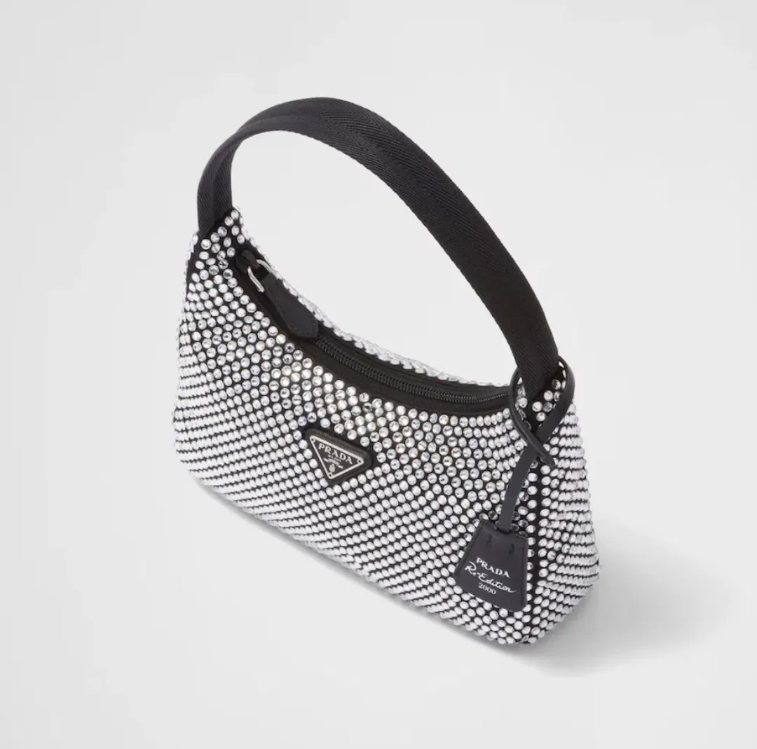 Prada Satin Bag with Crystals for rent on The Volte - main image